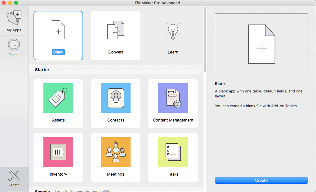 Create new Options Window